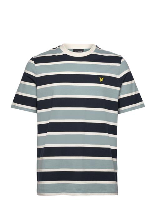 Se Lyle & Scott Stripe T-Shirt Lyle & Scott Blue ved Booztlet