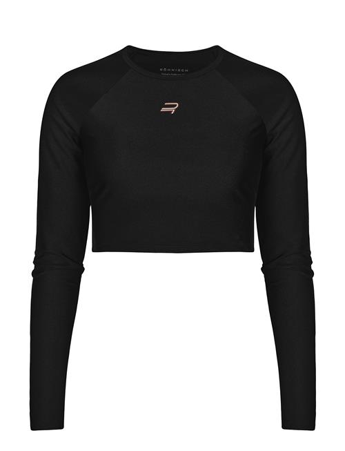 Se Röhnisch Shine Cropped Long Sleeve Röhnisch Black ved Booztlet