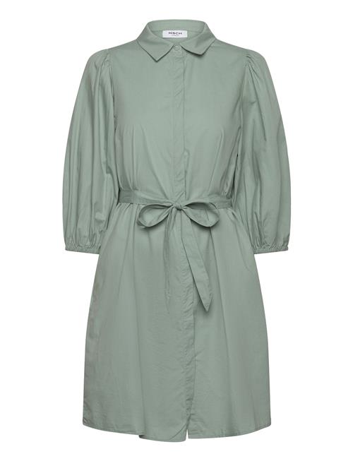 MSCH Copenhagen Mschcedrica Abiella 3/4 Shirt Dress MSCH Copenhagen Green