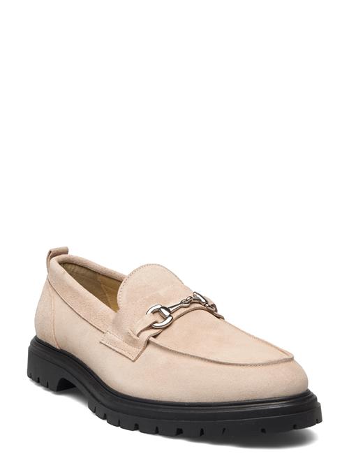 Bianco Biagil Snaffle Loafer Suede Bianco Beige