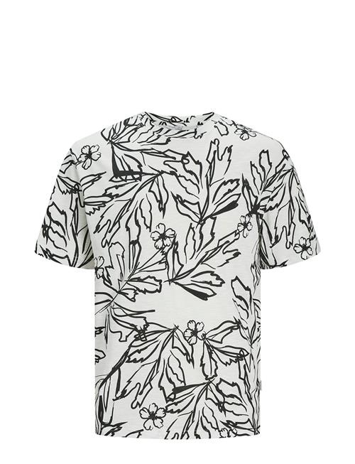 Se Jack & Jones Jorlafayette Aop Tee Ss Crew Neck Ln Jack & J S White ved Booztlet