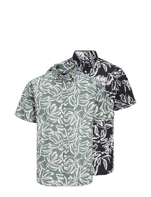 Jack & Jones Jorlafayette Aop Shirt Ss 2Pk Mp Jack & J S Black