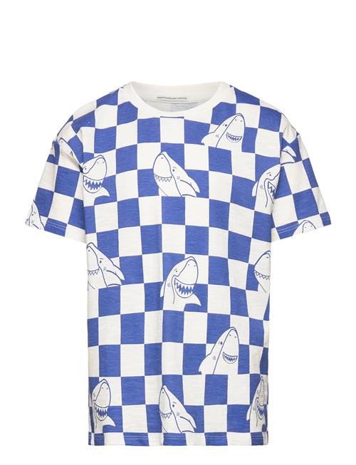 Over Artwork T-Shirt Tom Tailor Blue