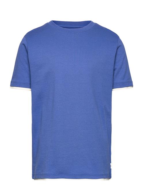 Se Tom Tailor 2In1 T-Shirt Tom Tailor Blue ved Booztlet