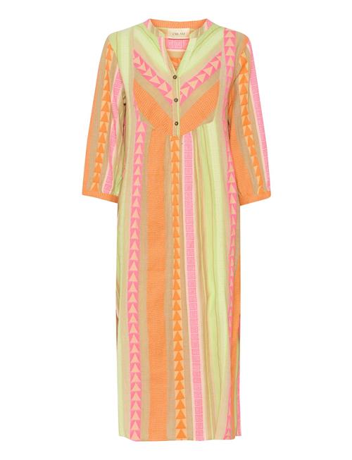 Cream Crsola Caftan Dress - Mollie Fit Cream Orange