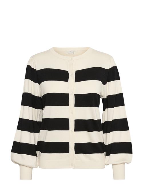 Kaffe Kalizza Striped Cardigan Kaffe Black