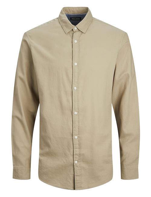 Jack & Jones Jjegingham Twill Shirt L/S Jack & J S Beige