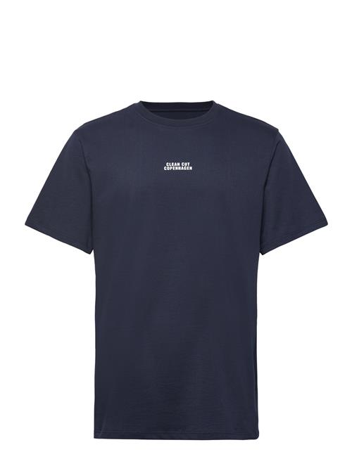 Clean Cut Copenhagen Cohen Brushed Tee Ss Clean Cut Copenhagen Blue