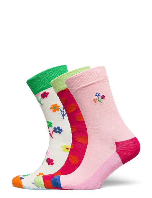 Happy Socks 3-Pack Flower Socks Gift Set Happy Socks Pink