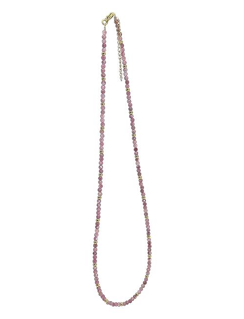 Malia Steel Beaded Necklace Pipol's Bazaar Pink