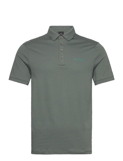 Se Armani Exchange Polo Shirt Armani Exchange Green ved Booztlet