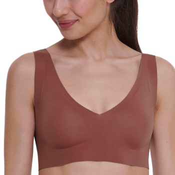 Sloggi Bh ZERO Feel 2 0 Bralette Mørkbrun  Large Dame