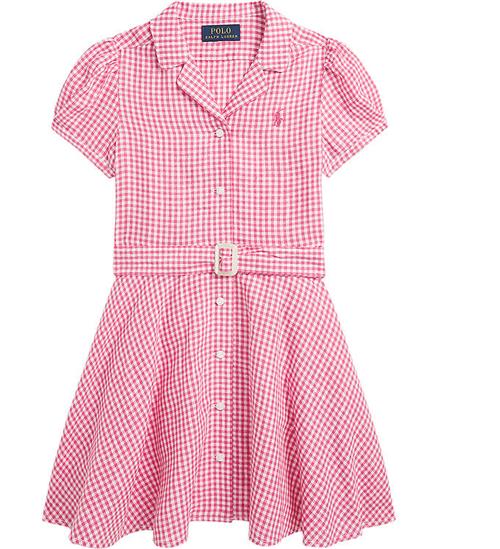 Polo Ralph Lauren Polo Ralph Lauren Kjole - Gingham - HÃ¸r - Pink/Hvidternet