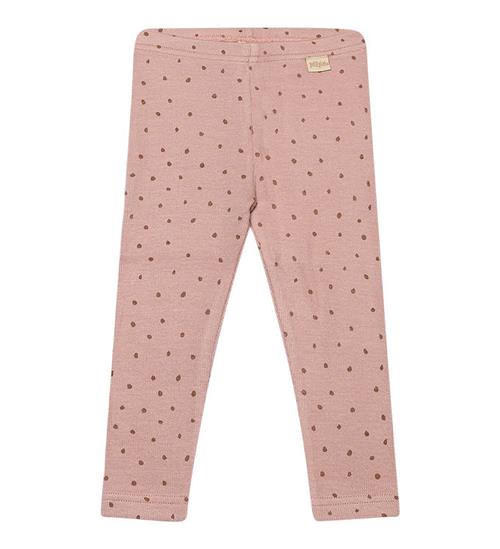 Se Petit Piao Leggings - Rib - Modal - Rose Fawn ved KidsWorld