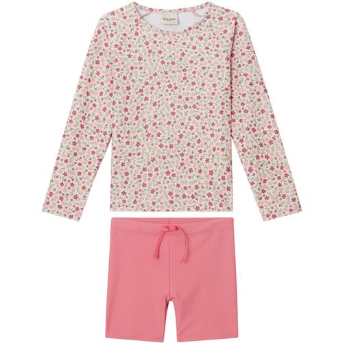 Se Kuling Rhodes Mønstret UV-sæt Summer Flowers | Lyserød | 122/128 cm ved Babyshop