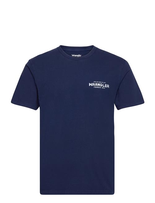 Se Wrangler Graphic Tee Wrangler Navy ved Booztlet