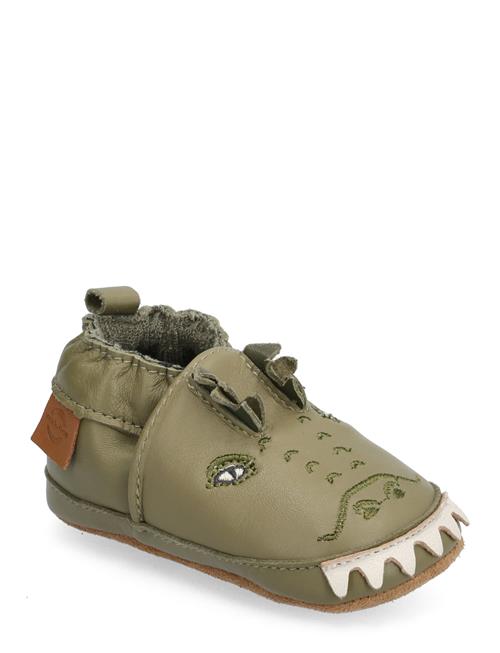 Se mikk-line Leather Slipper - 3D Mikk-line Green ved Booztlet