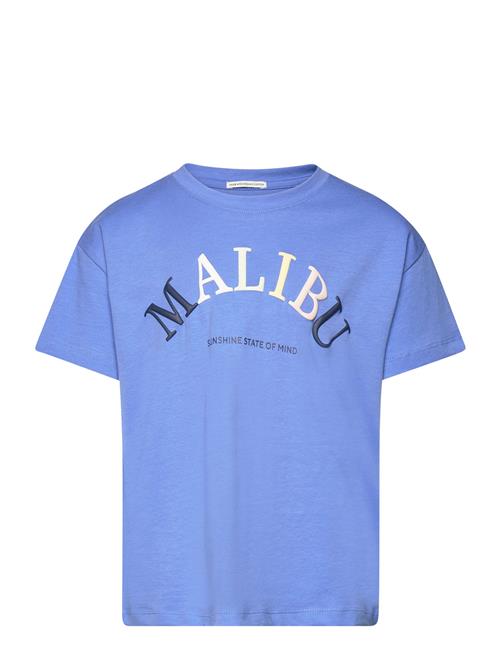 Se Tom Tailor Over D Printed T-Shirt Tom Tailor Blue ved Booztlet