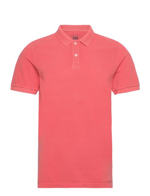 Garment Dye Polo Lee Jeans Pink