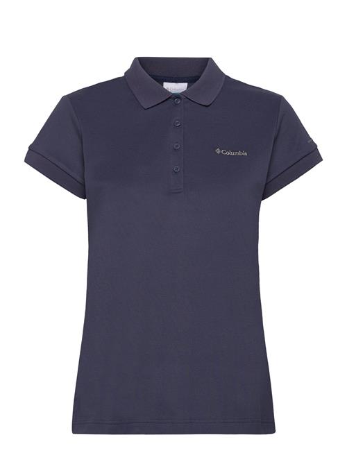 Se Lakeside Trail Solid Pique Polo Columbia Sportswear Blue ved Booztlet