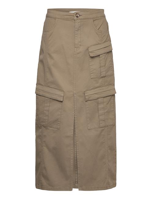 Aubreygz Hw Long Skirt Gestuz Khaki