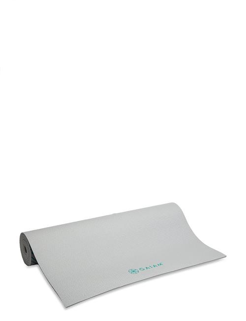 Se Gaiam Gaiam Teal Marrakesh Yoga Mat 6Mm Premium Longer/Wider Gaiam Grey ved Booztlet