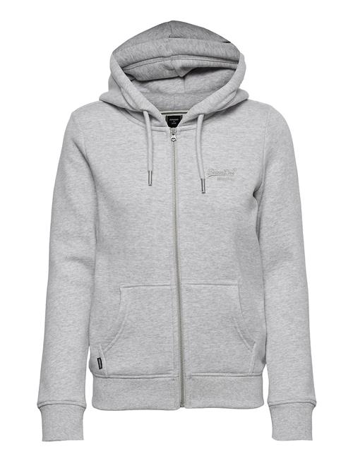 Superdry Vintage Logo Emb Ziphood Superdry Grey