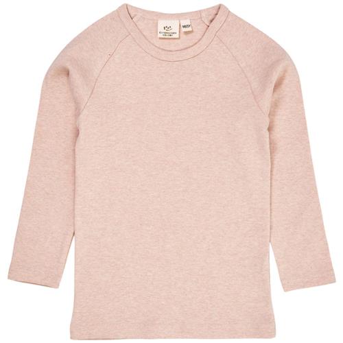 Copenhagen Colors Langærmet T-shirt Old Rose Melange | Lyserød | 116 cm