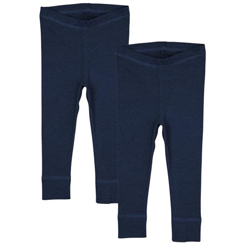 Copenhagen Colors 2-pak Leggings Marineblå Melange | Marine blå | 68 cm