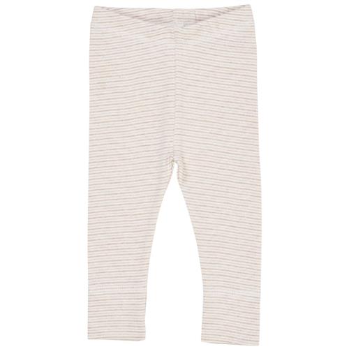 Copenhagen Colors Stribede Leggings Beige | Beige | 68 cm