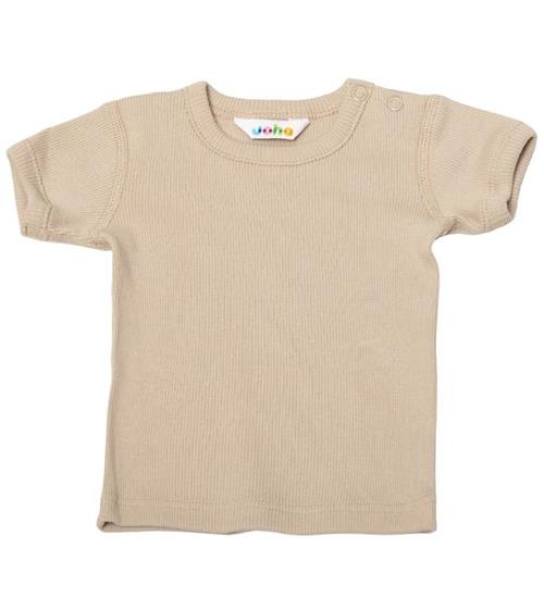 Se Joha Joha T-shirt - Rib - Beige ved KidsWorld