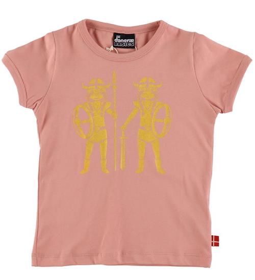 Se DanefÃ¦ DanefÃ¦ T-Shirt - Danebasic - Soft Rose Double Trouble ved KidsWorld