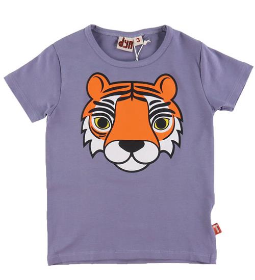 Se DYR DYR-Cph T-Shirt - Dyrgrowl - Blue Grey Tiger ved KidsWorld