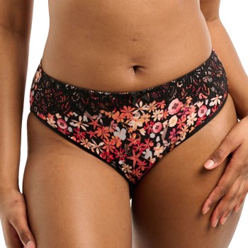 Sans Complexe Trusser Ava Fantasie Brief Sort/Rosa bomuld Medium Dame