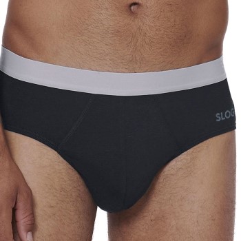 Sloggi 6P Men Go ABC 2 0 Brief Sort bomuld Medium Herre