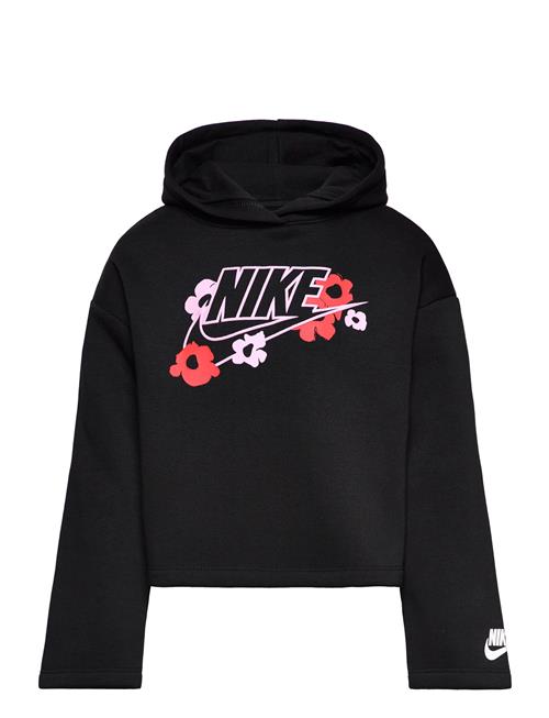 Se Nike Nkg Floral Graphic Hoodie / Nkg Floral Graphic Hoodie Nike Black ved Booztlet