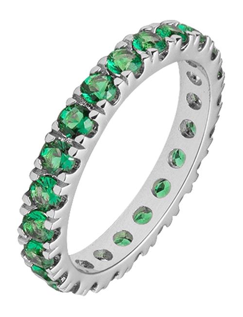 Elipse Ring Silver/Green M/54 Mockberg Silver