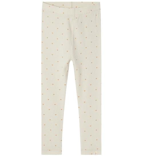 Se Lil Atelier LilÂ´Atelier Leggings - Rib - NmfGago - Noos - TurtleDove Heart ved KidsWorld