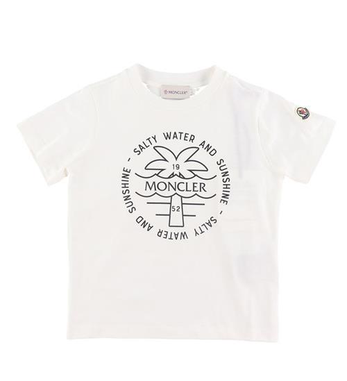 Moncler Moncler T-shirt - Hvid m. Sort