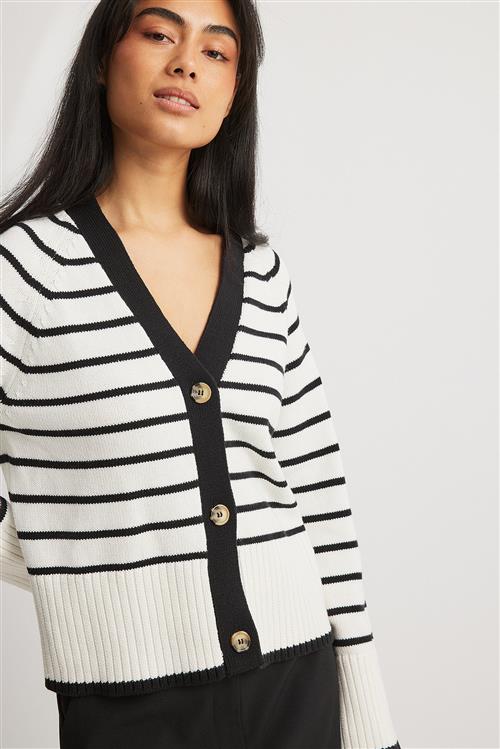 NA-KD Strikket cardigan i overstørrelse - Stripe