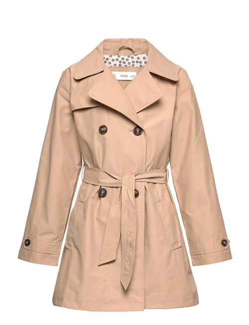 Mango Belt Gabardine Trench Mango Beige