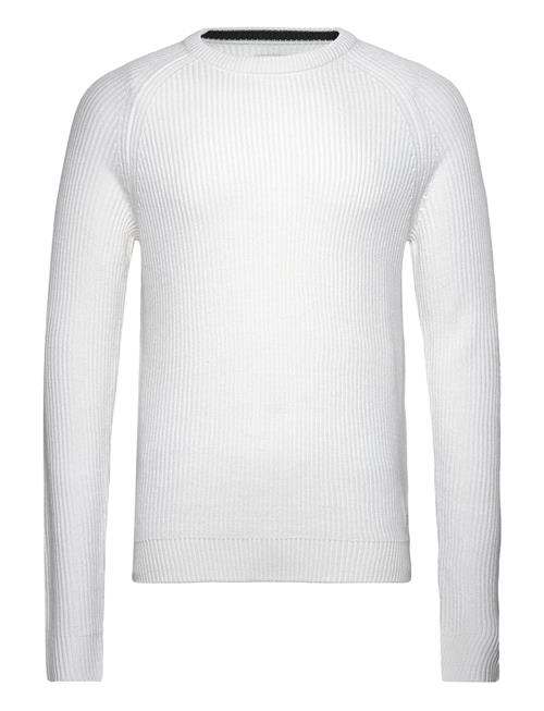 Jack & Jones Jjpannel Knit Crew Neck Aw23 Jack & J S White