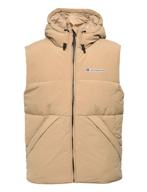 Se Champion Rochester Hooded Full Zip Vest Champion Rochester Beige ved Booztlet