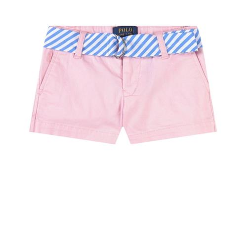 Se Ralph Lauren Shorts Med Bælte Lyserød | Lyserød | 140-142 cm ved Babyshop