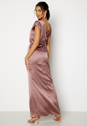 Bubbleroom Occasion Allie Satin Gown Old rose 34