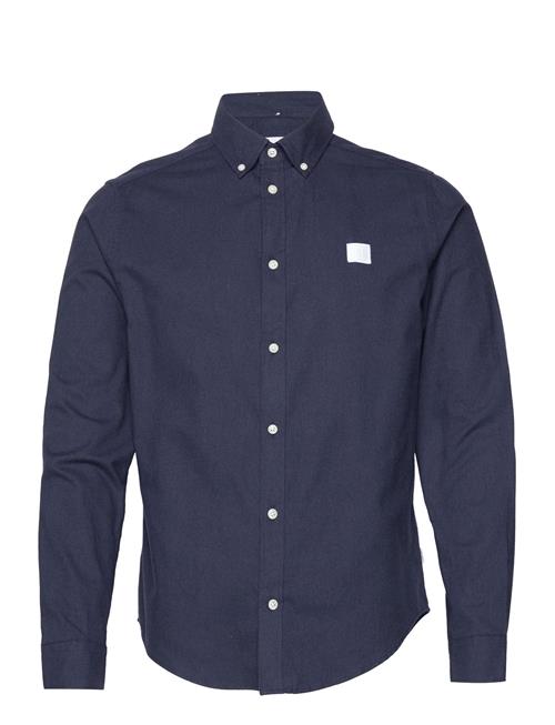 Les Deux Piece Brushed Shirt Les Deux Navy