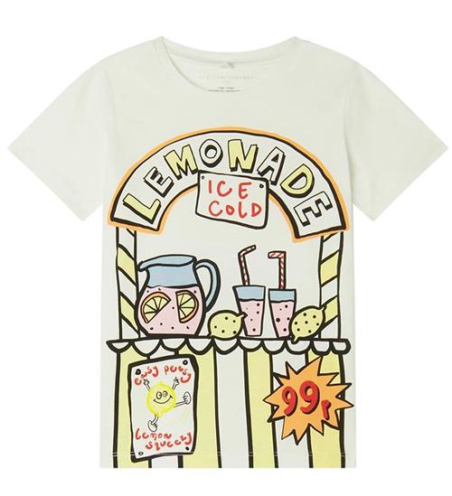 Se Stella McCartney Kids Stella McCartney Kids T-shirt - Hvid/Gul m. Limonade ved KidsWorld