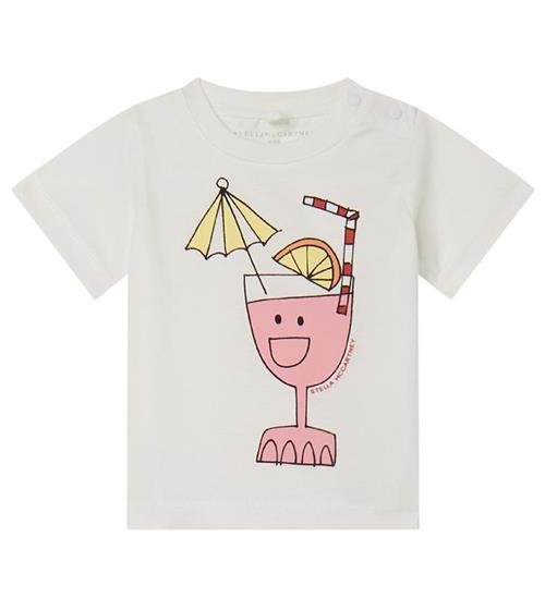 Stella McCartney Kids Stella McCartney Kids T-shirt - Hvid m. Drink