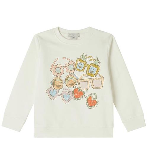 Stella McCartney Kids Stella McCartney Kids Sweatshirt - Hvid m. Solbriller