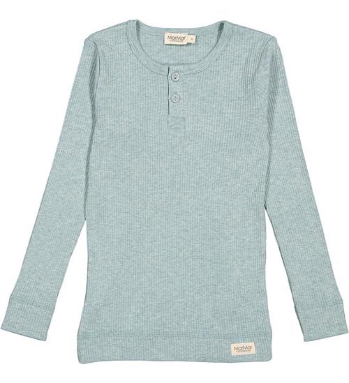 Se MarMar Bluse - Modal - Rib - Pistachio Melange ved KidsWorld